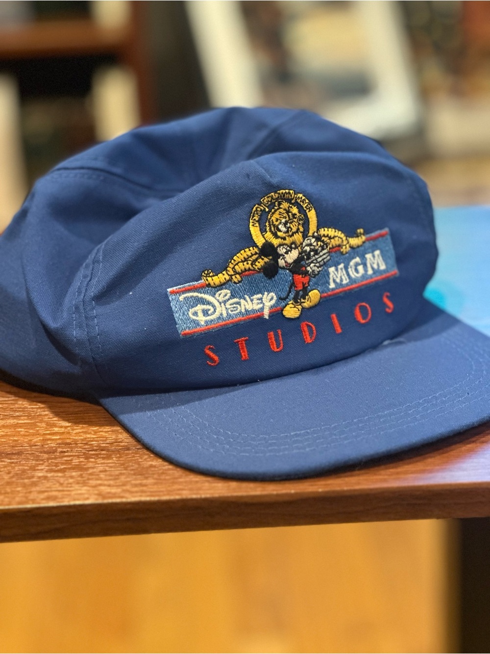 Disney MGM Studios Navy Embroidered Baseball Cap VINTAGE